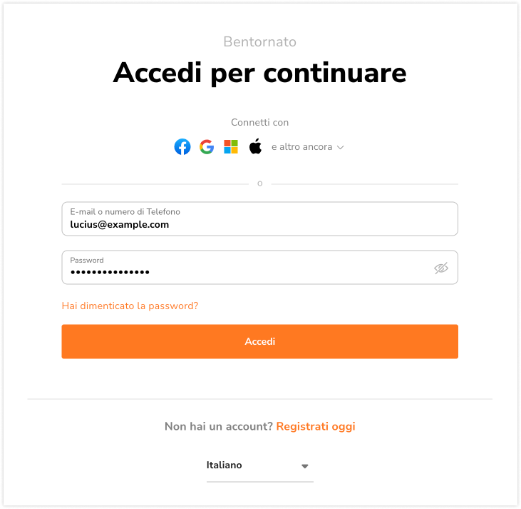 Web login